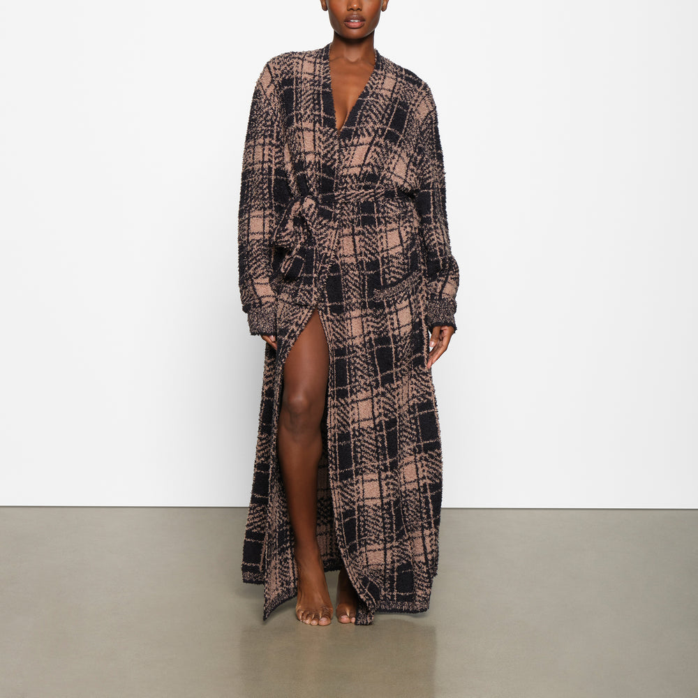Skims COZY KNIT UNISEX Badjas PLAID | NUH-183024