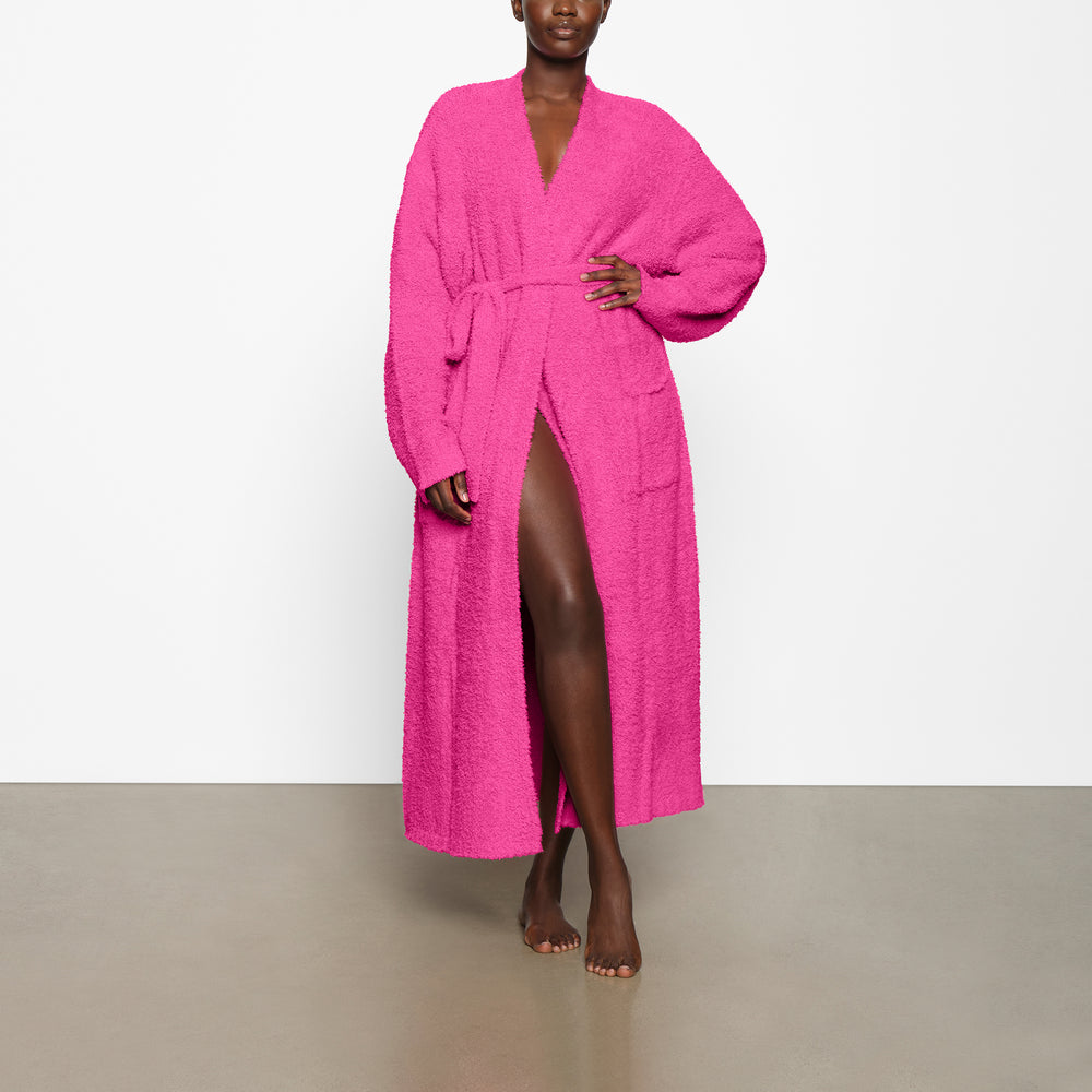 Skims COZY KNIT UNISEX Badjas Roze | FQC-356081