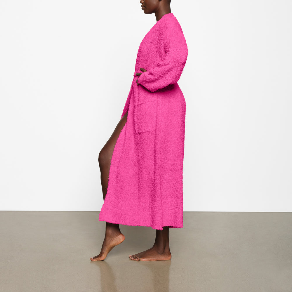 Skims COZY KNIT UNISEX Badjas Roze | FQC-356081