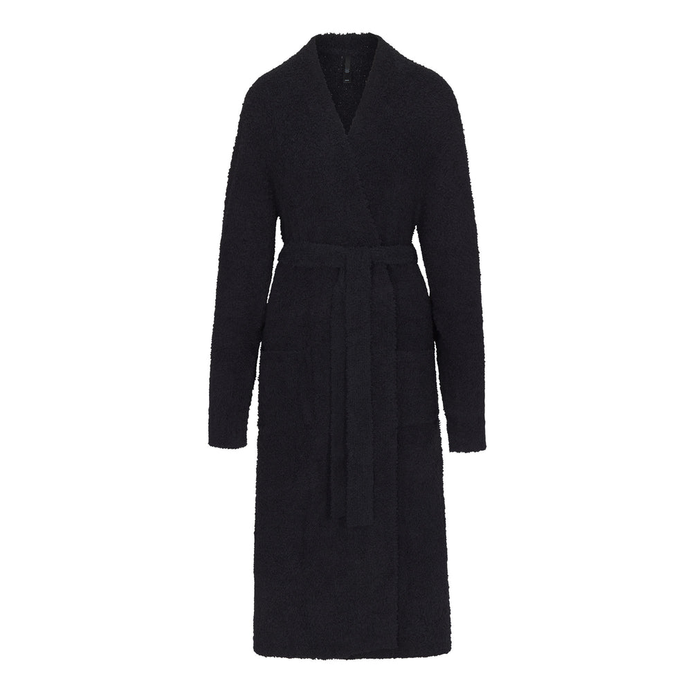 Skims COZY KNIT UNISEX Badjas Zwart | WSD-917584