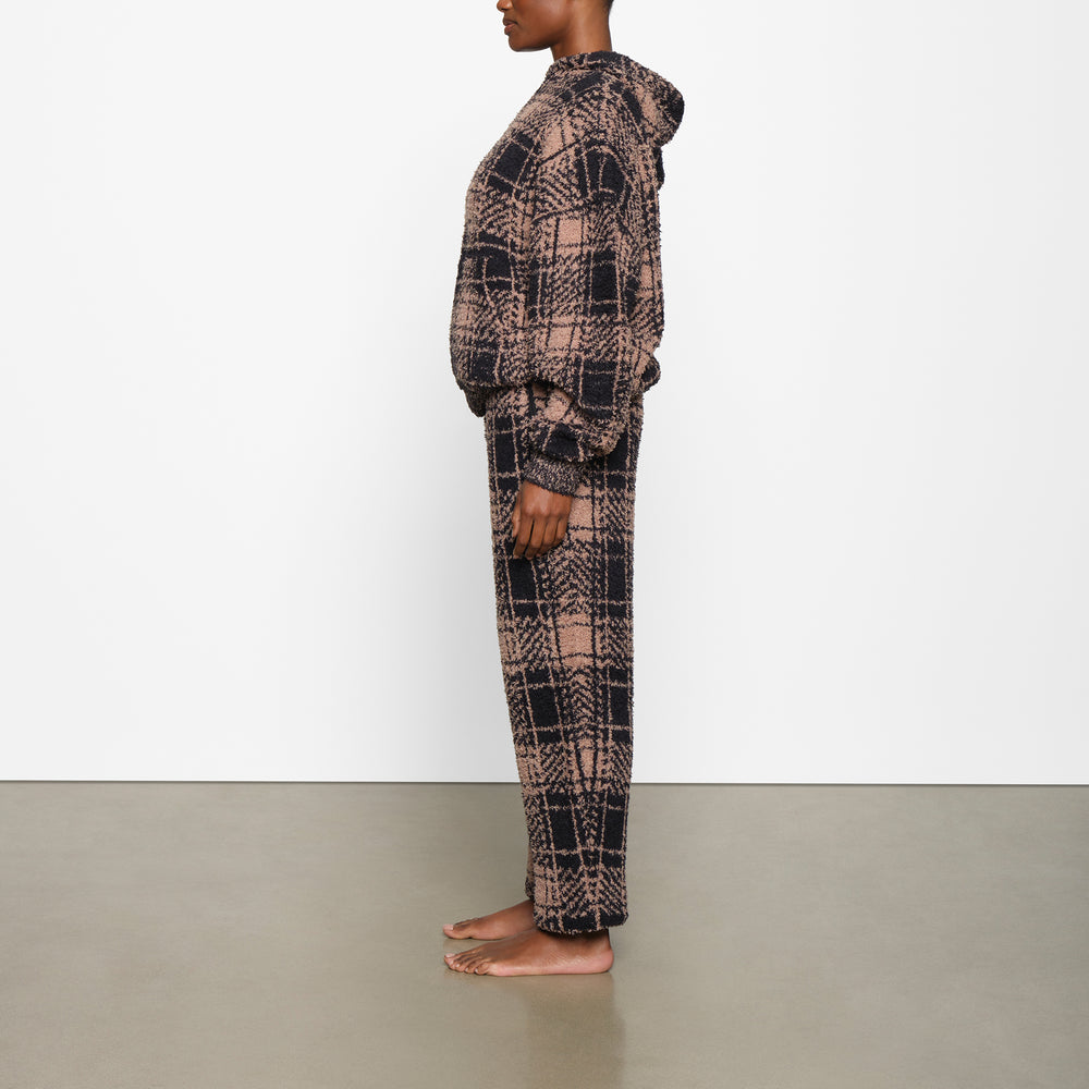 Skims COZY KNIT UNISEX Hoodie PLAID | HYE-741098