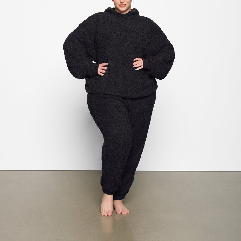 Skims COZY KNIT UNISEX Hoodie Zwart | WOM-013268