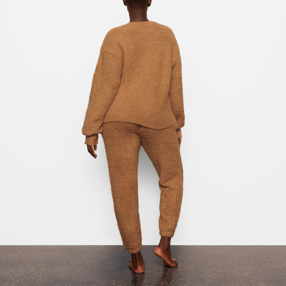 Skims COZY KNIT UNISEX Joggers Bruin | MAV-987243