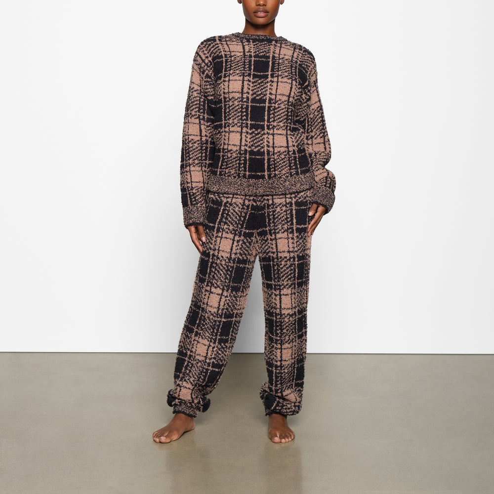 Skims COZY KNIT UNISEX Pullover PLAID | GAL-287951