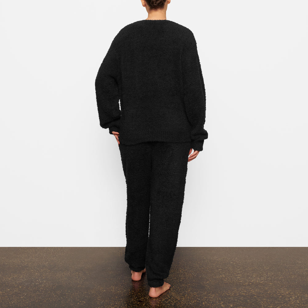Skims COZY KNIT UNISEX Pullover Zwart | JLF-691783