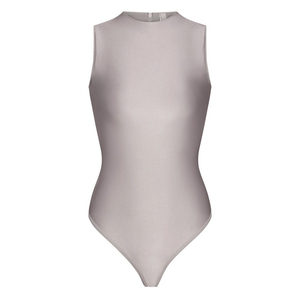 Skims DISCO SLEEVELESS Mock Neck Bodysuit Zilver | ZDT-973024