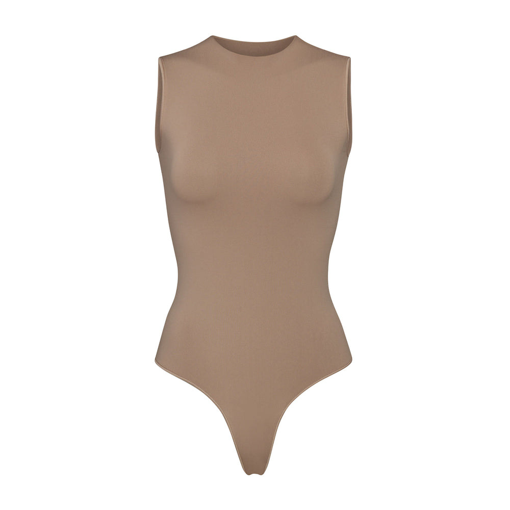 Skims ESSENTIAL CREW NECK Sleeveless Bodysuit Abrikoos | EQV-930621