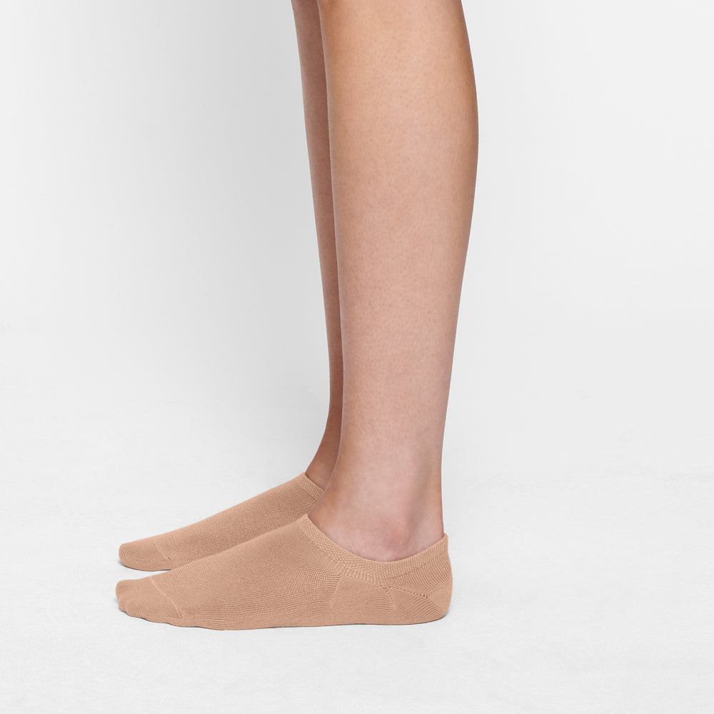 Skims EVERYDAY LOW RIB ANKLE Sokken Beige | JPA-468297