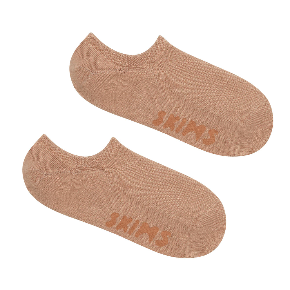 Skims EVERYDAY LOW RIB ANKLE Sokken Beige | JPA-468297