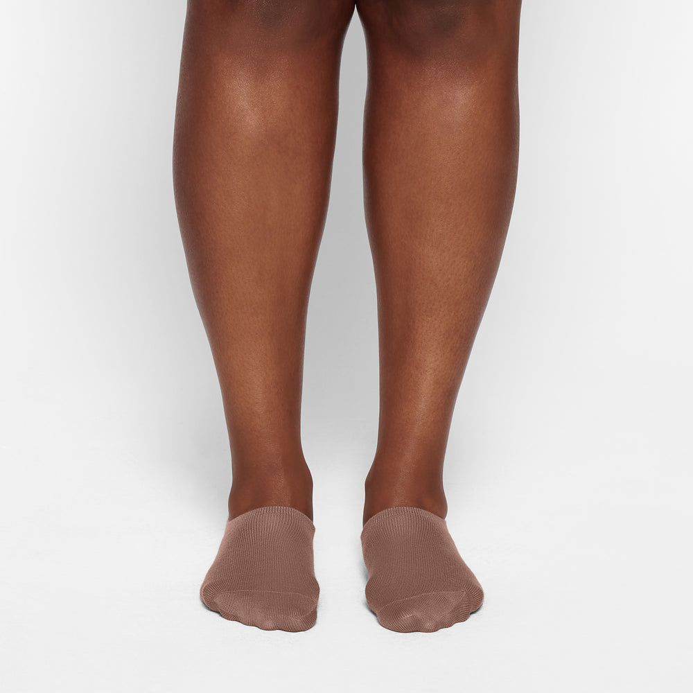 Skims EVERYDAY LOW RIB ANKLE Sokken Bruin | EQH-953820