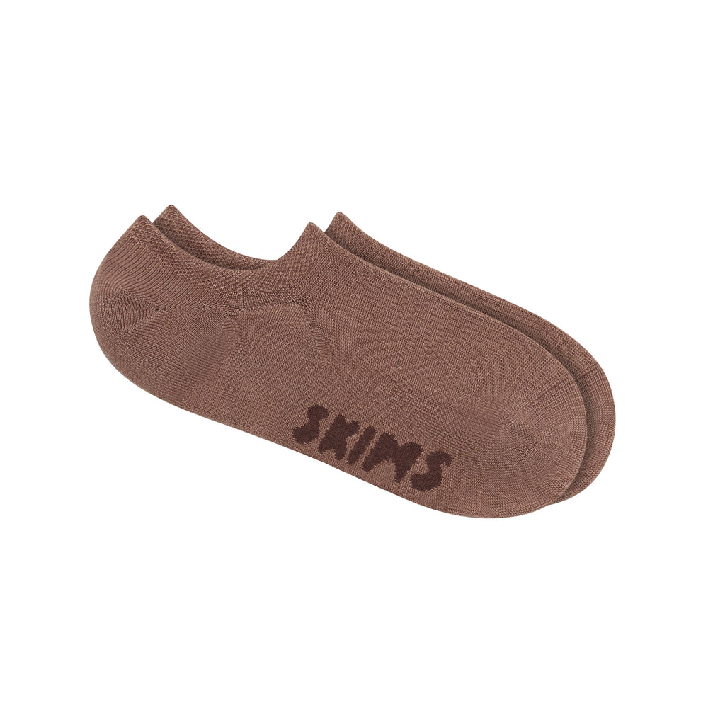 Skims EVERYDAY LOW RIB ANKLE Sokken Bruin | EQH-953820