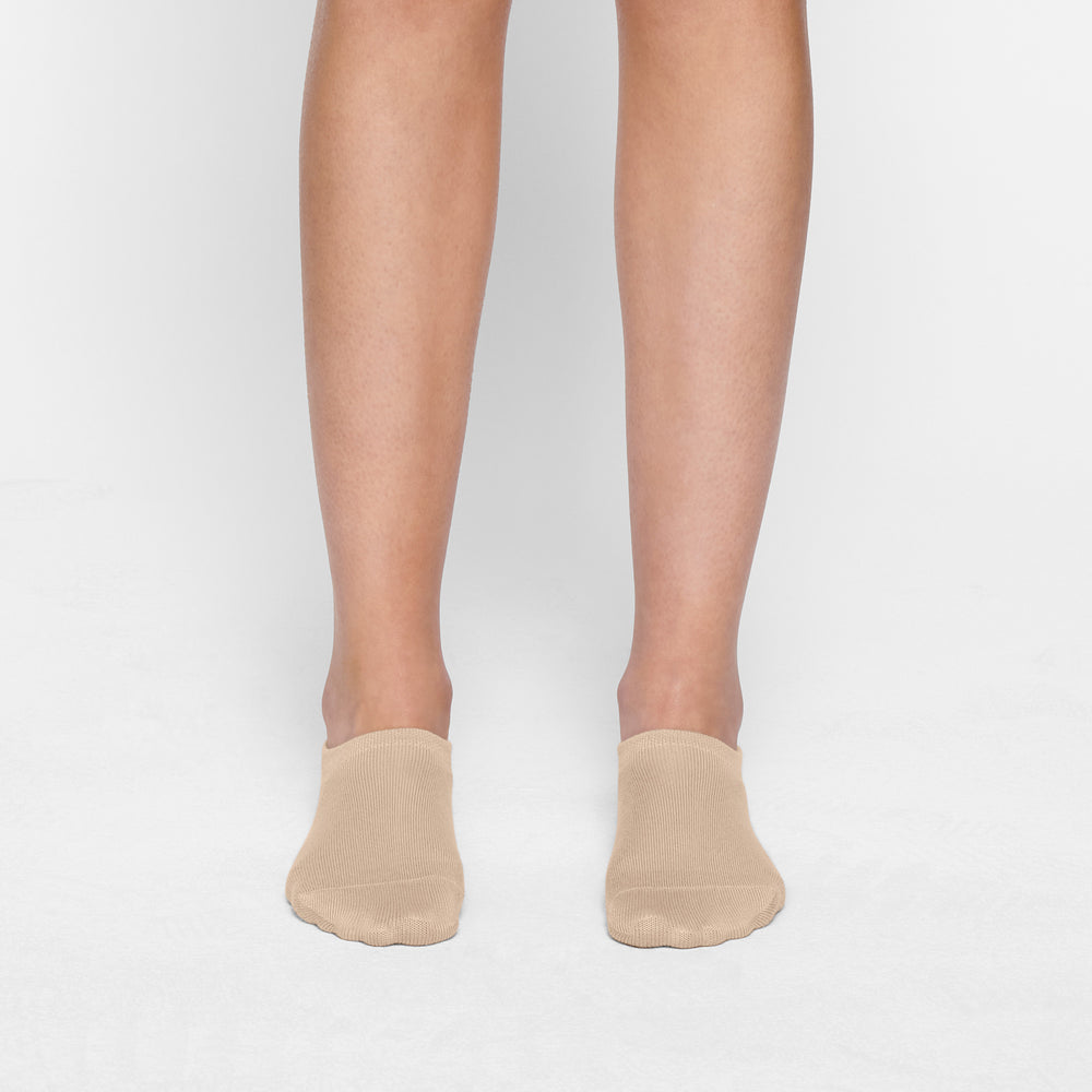 Skims EVERYDAY LOW RIB ANKLE Sokken Bruin | RPY-321546