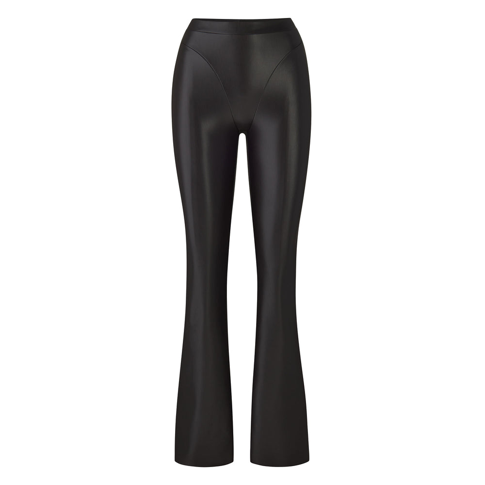 Skims FAUX LEATHER BOOT CUT Broek Zwart | OMW-826947