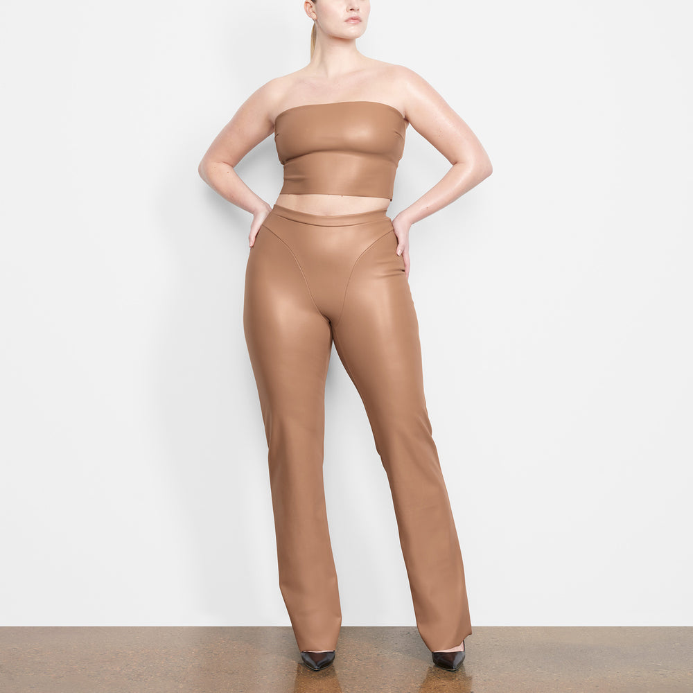 Skims FAUX LEATHER Bandeau Top Abrikoos | ENP-759813