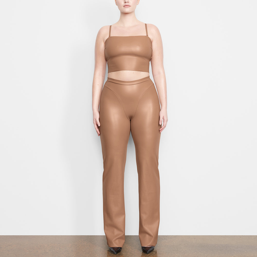 Skims FAUX LEATHER Bandeau Top Abrikoos | ENP-759813