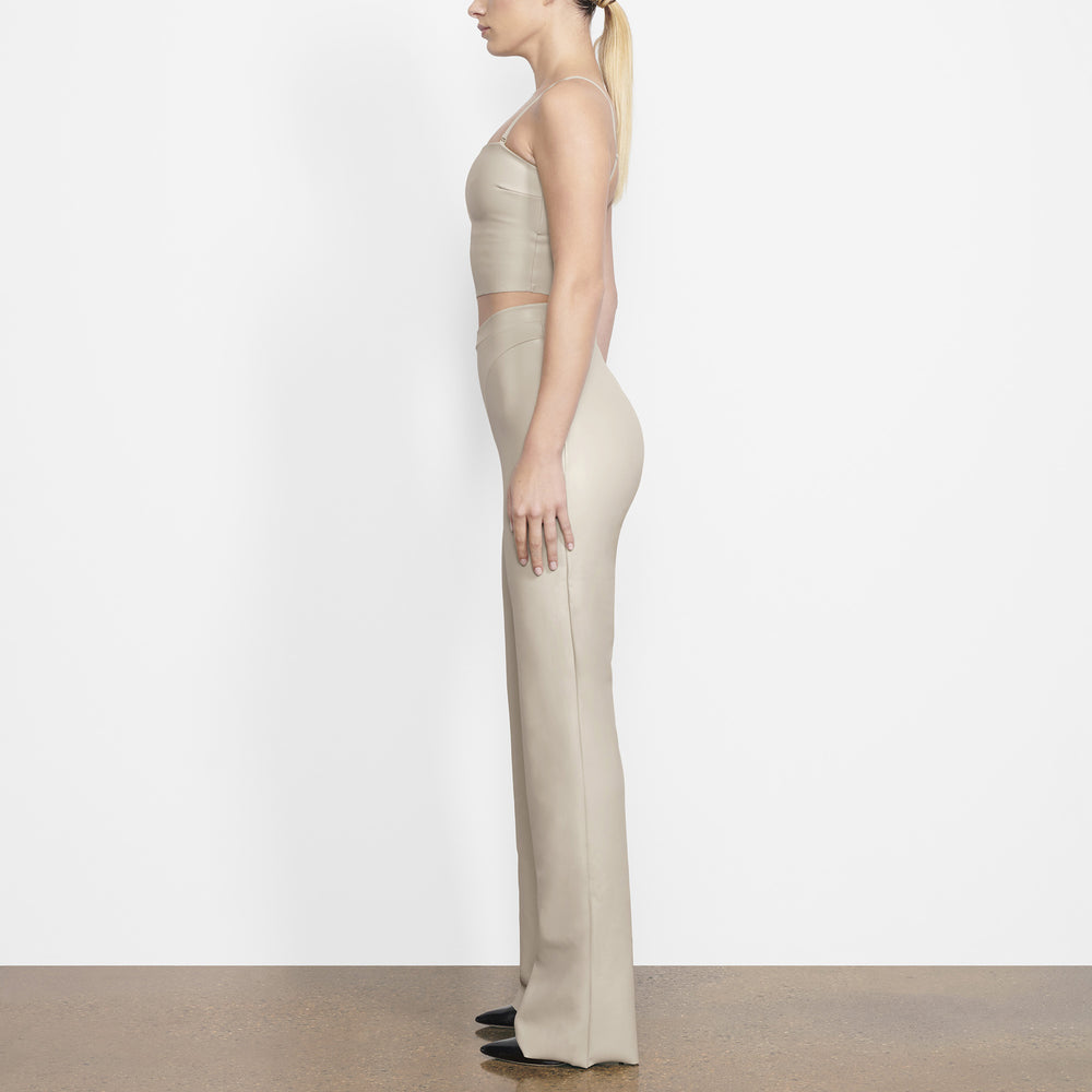 Skims FAUX LEATHER Bandeau Top Wit | WZG-062531