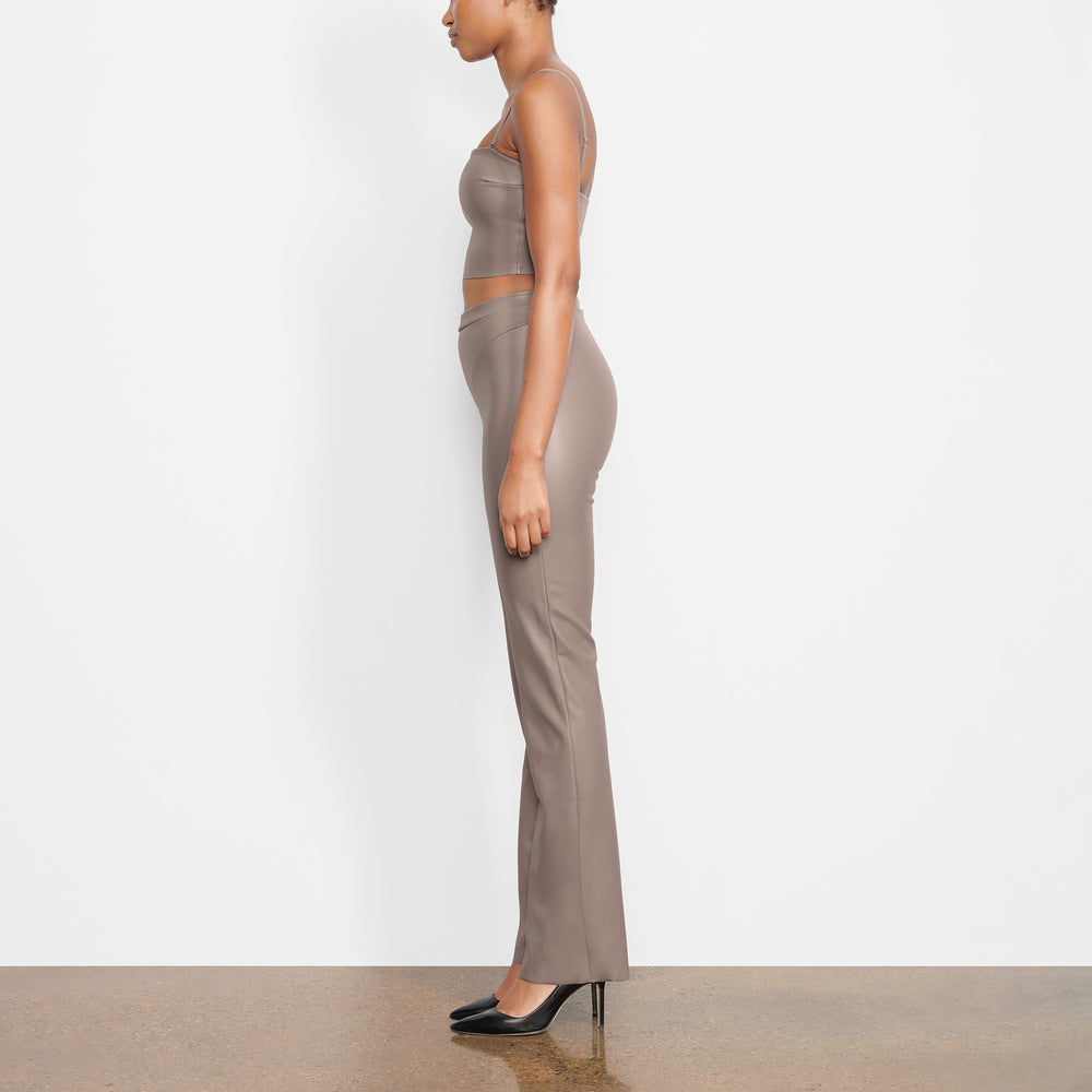 Skims FAUX LEATHER Bandeau Top Zilver | RCN-518043
