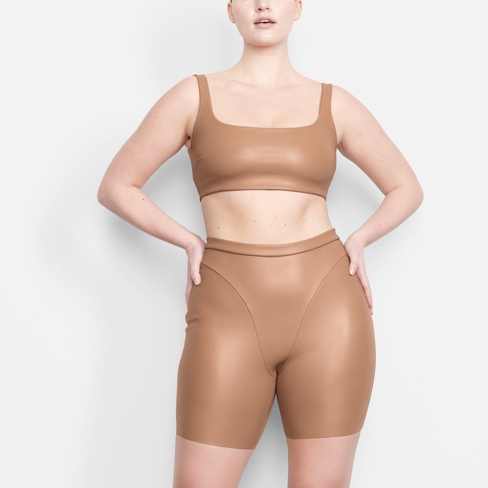 Skims FAUX LEATHER Bralette Abrikoos | GPM-027918