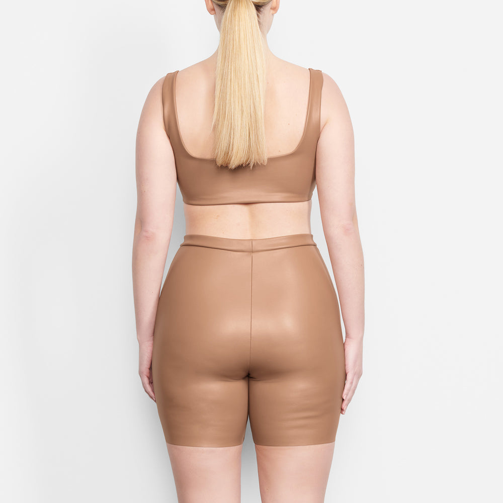 Skims FAUX LEATHER Bralette Abrikoos | GPM-027918