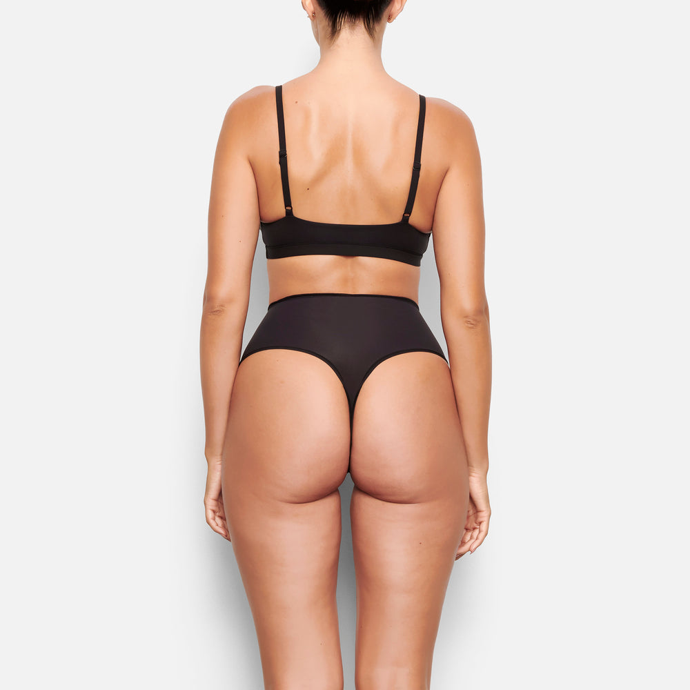 Skims FITS EVERYBODY HIGH WAISTED Thong Zwart | BHU-405378