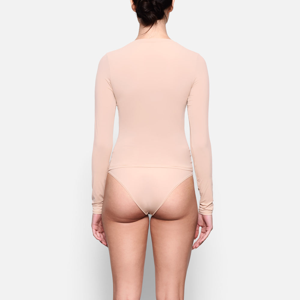 Skims FITS EVERYBODY LONG SLEEVE T-shirt Beige | BKM-732560