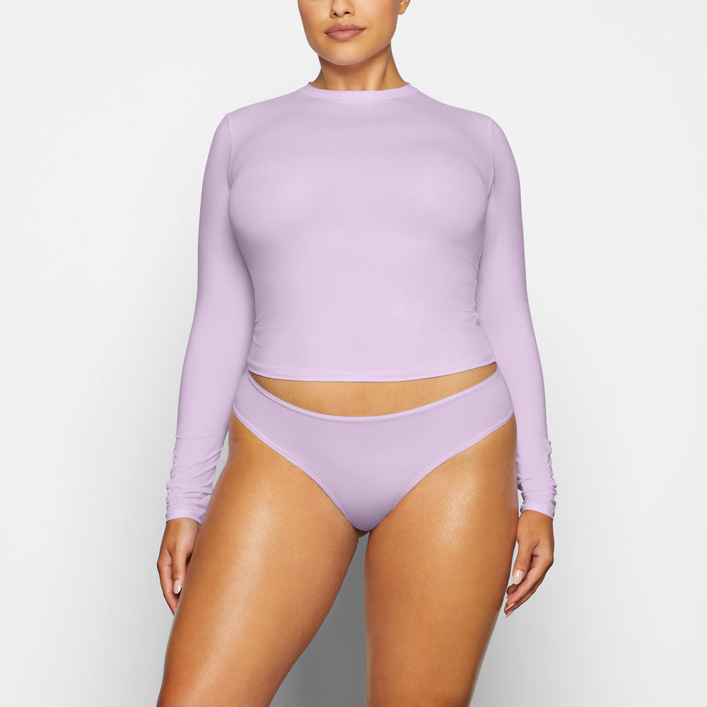 Skims FITS EVERYBODY LONG SLEEVE T-shirt Paars | QWS-645379