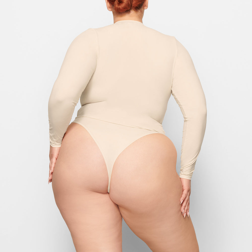 Skims FITS EVERYBODY LONG SLEEVE T-shirt Bruin | VLU-935108