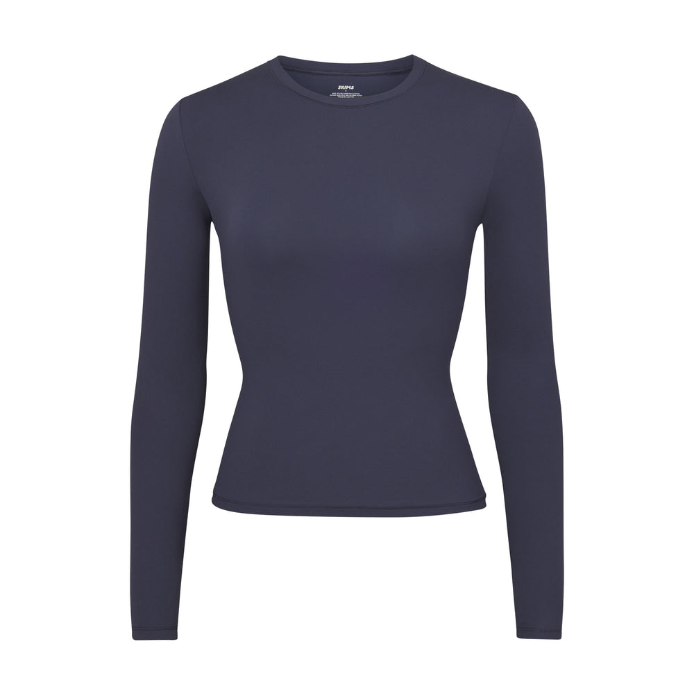 Skims FITS EVERYBODY LONG SLEEVE T-shirt Donkerblauw | XPK-623854