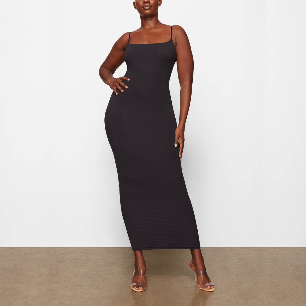 Skims FITS EVERYBODY LONG SLIP Dress Zwart | DXH-078465
