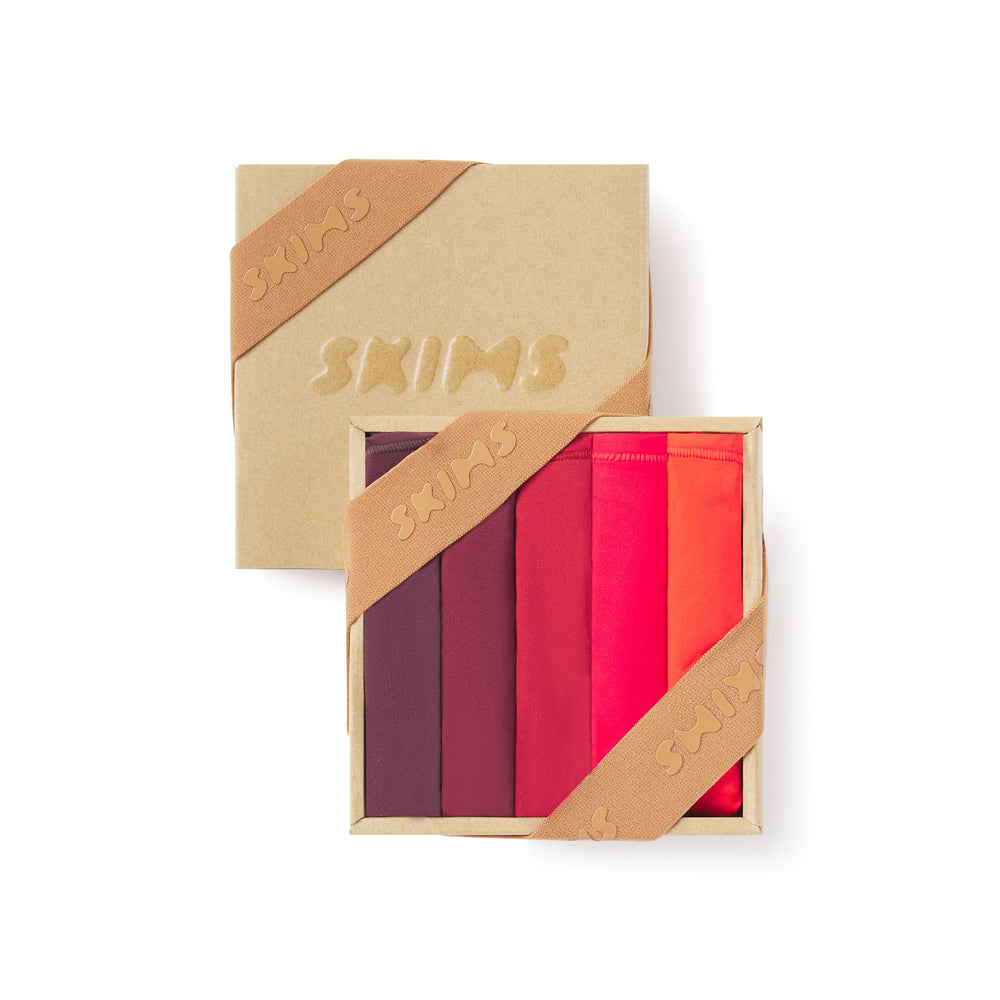 Skims FITS EVERYBODY PACK Thong Donkerrood Gekleurd | ZGJ-650793