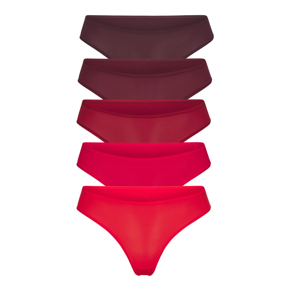 Skims FITS EVERYBODY PACK Thong Donkerrood Gekleurd | ZGJ-650793