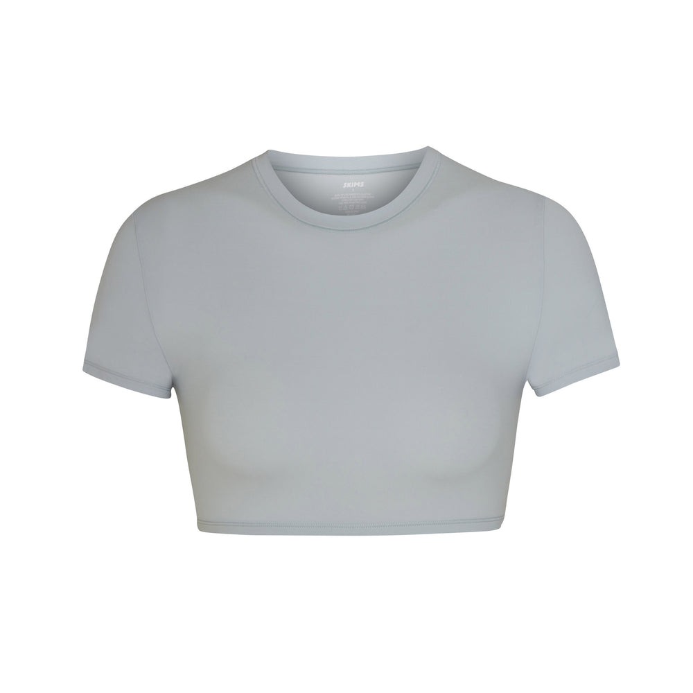 Skims FITS EVERYBODY SUPER CROPPED T-shirt Grijs | GBQ-169253