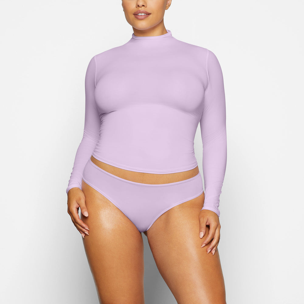 Skims FITS EVERYBODY TURTLENECK T-shirt Paars | IFP-231674