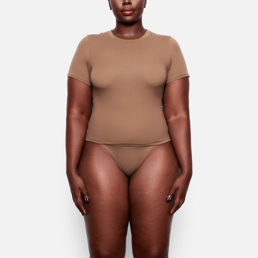 Skims FITS EVERYBODY T-shirt Abrikoos | CKT-632704