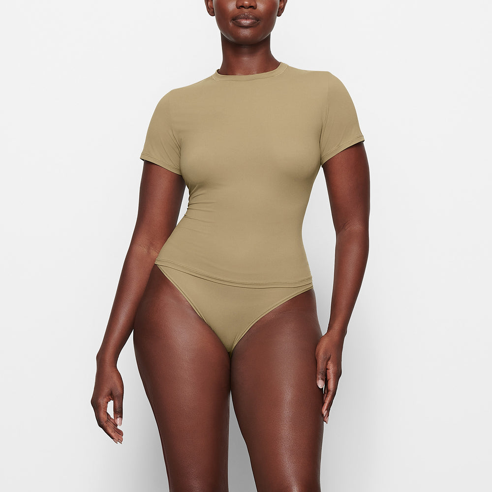 Skims FITS EVERYBODY T-shirt Khaki | IXW-730219
