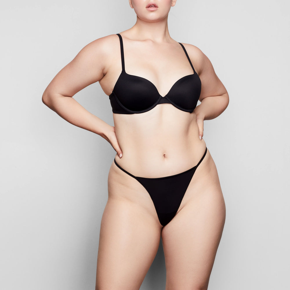 Skims FITS EVERYBODY T-shirt Push Up Bra Zwart | BEI-962531