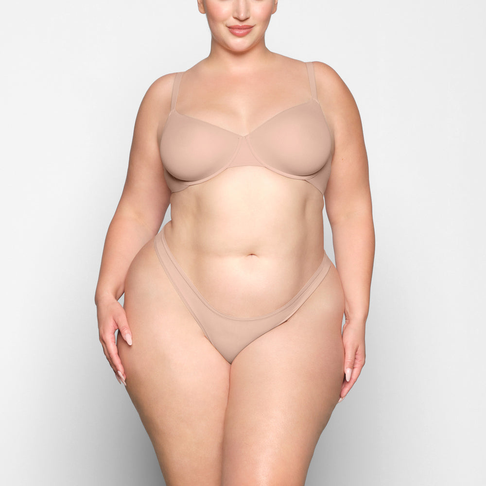 Skims FITS EVERYBODY UNLINED Underwire Bra Beige | HIS-956342