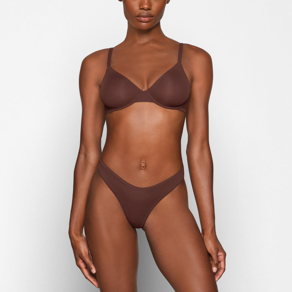 Skims FITS EVERYBODY UNLINED Underwire Bra Chocola | PEO-214078