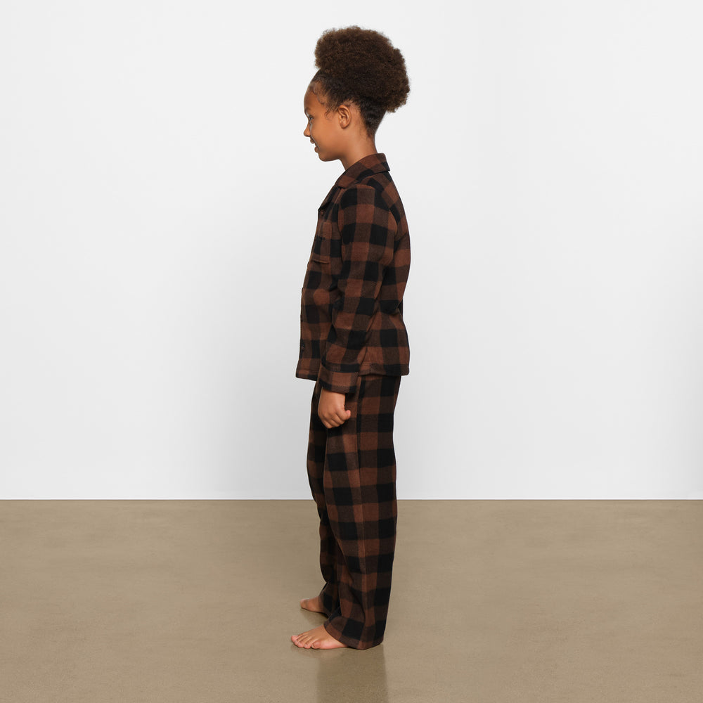 Skims FLEECE SLEEP SET Kinderen Bruin | ELM-142586