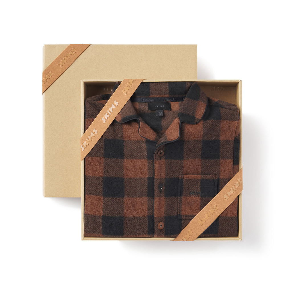 Skims FLEECE SLEEP SET Kinderen Bruin | ELM-142586