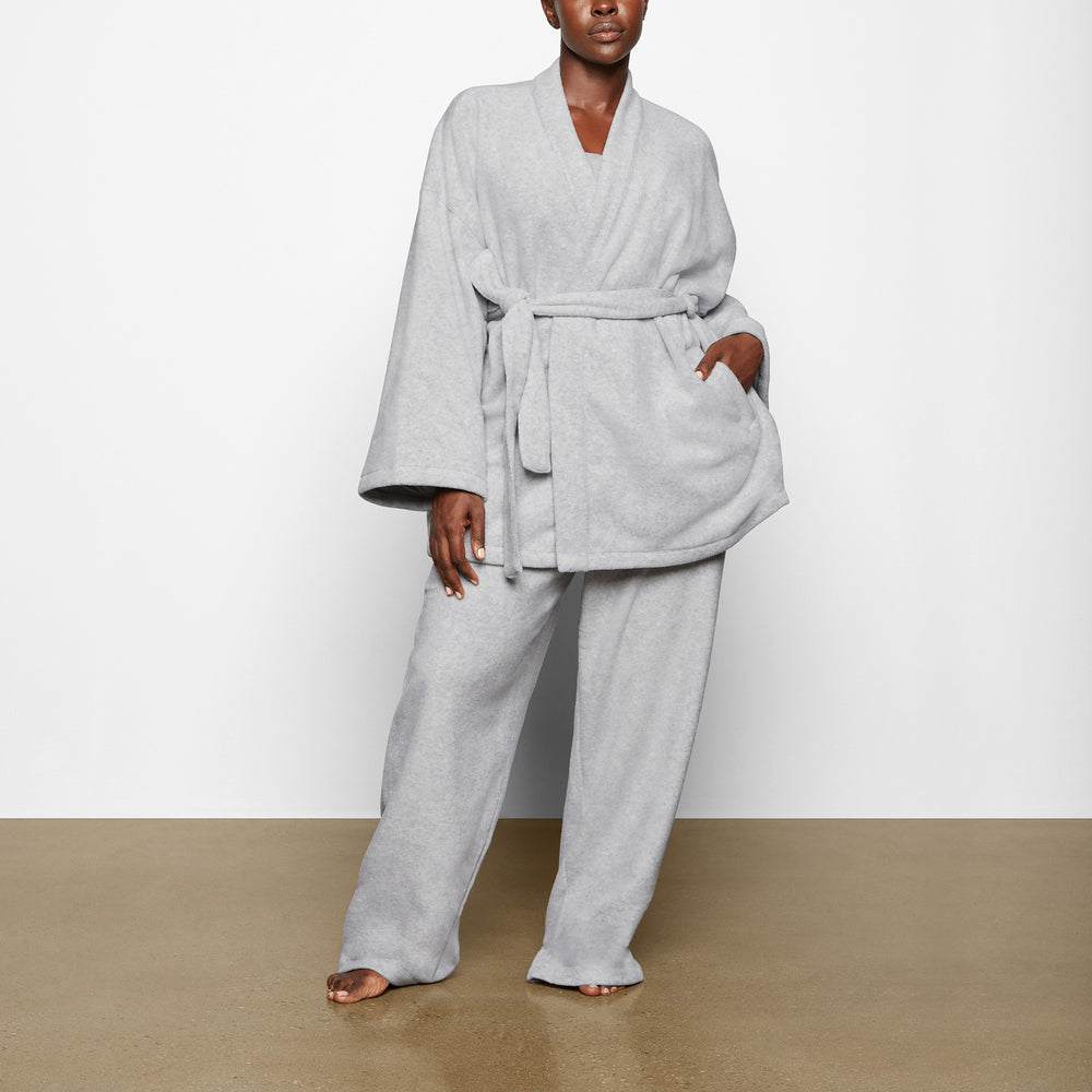 Skims FLEECE WRAP Jas Lichtgrijs | CNV-784506