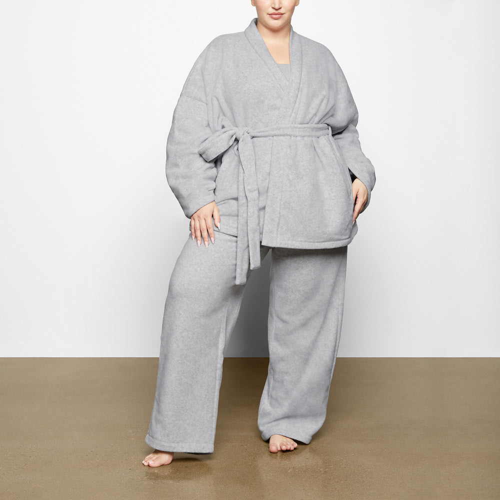 Skims FLEECE WRAP Jas Lichtgrijs | CNV-784506