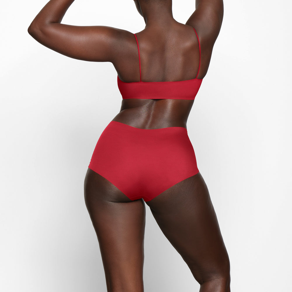 Skims FREE CUT Boy Short Donkerrood | TWF-452169
