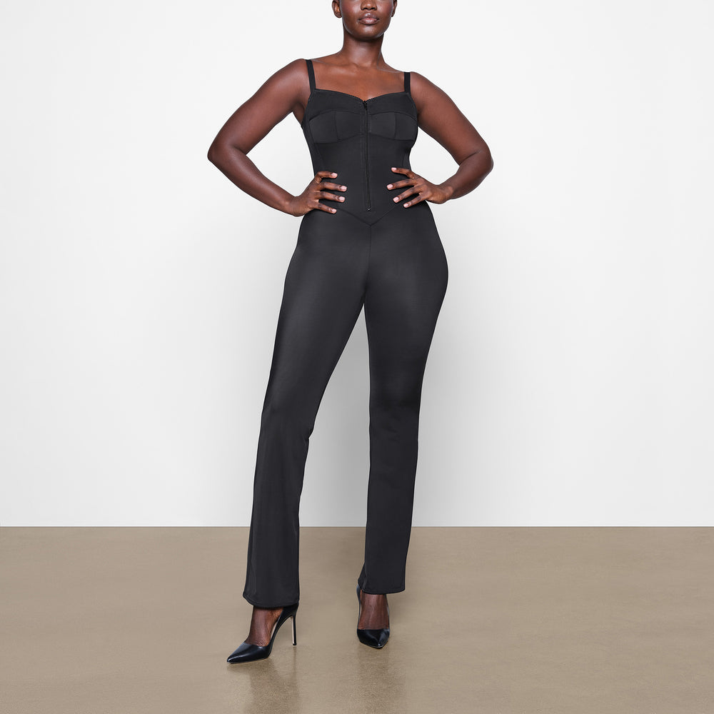 Skims GLAM Catsuit Zwart | QNZ-827301