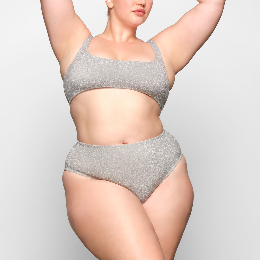 Skims GLITTER SWIM MID WAIST BOTTOM Two Pieces Grijs | GEN-025148