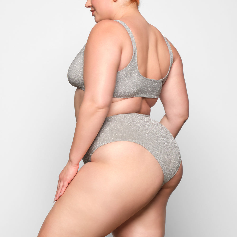 Skims GLITTER SWIM MID WAIST BOTTOM Two Pieces Grijs | GEN-025148