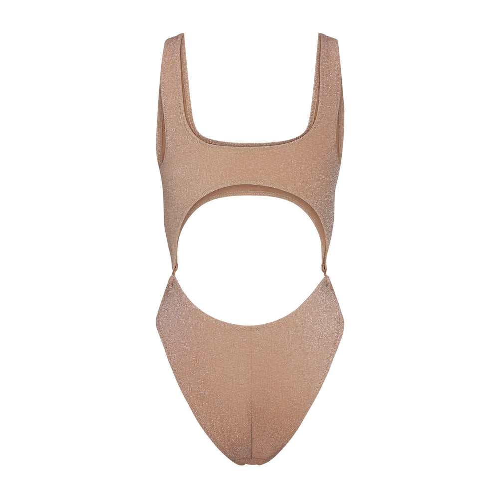 Skims GLITTER SWIM MONOKINI One Piece Abrikoos | OHC-572648
