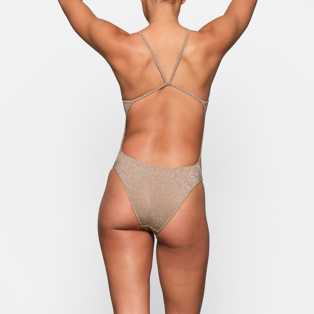 Skims GLITTER SWIM One Piece Abrikoos | XPB-401953