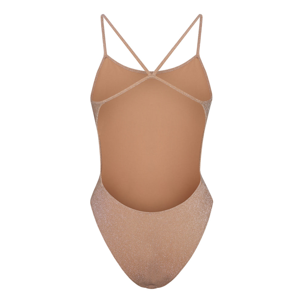 Skims GLITTER SWIM One Piece Abrikoos | XPB-401953