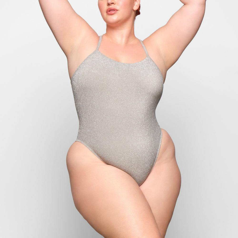 Skims GLITTER SWIM One Piece Grijs | CAK-973562